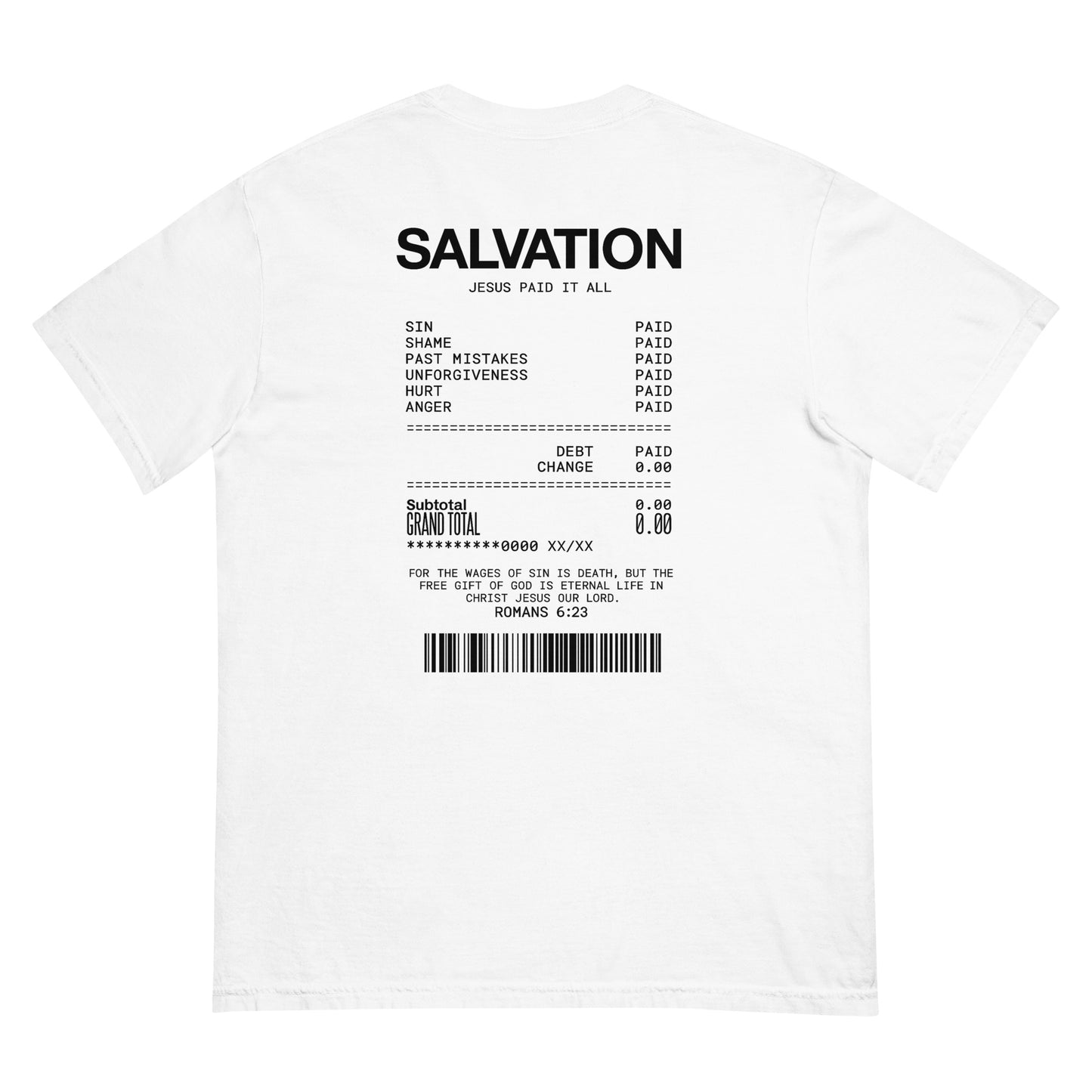 White | "Jesus Paid It All"